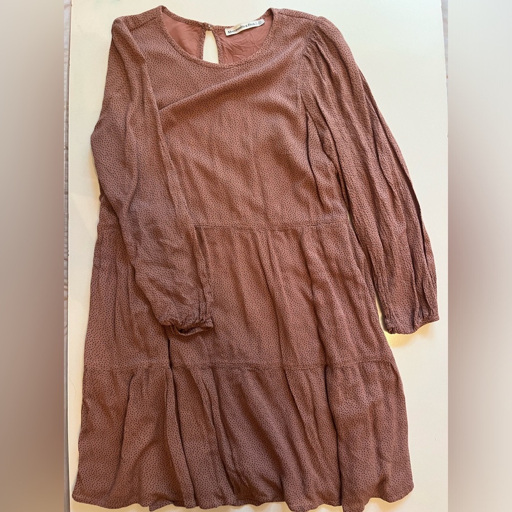 Abercrombie and Fitch Long-Sleeve Baby Doll Dress with Pockets